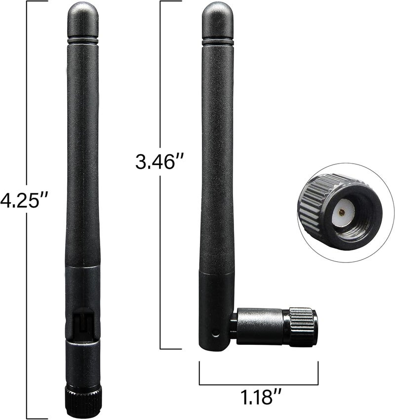 Rydocyee WiFi Antenna PC Bluetooth Antenna, WiFi 6 Dual Band 2.4Ghz 5Ghz 5.8Ghz 3dBi with RP-SMA Male (with No Pin) for Gaming Motherboard, RV Camera, Mini PCIE M.2 Wireless Card, Router -2 Pack - Image 2